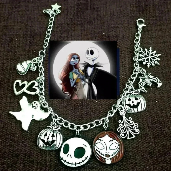 Nightmare Before Christmas Jack charm bracelet - Picture 1 of 1